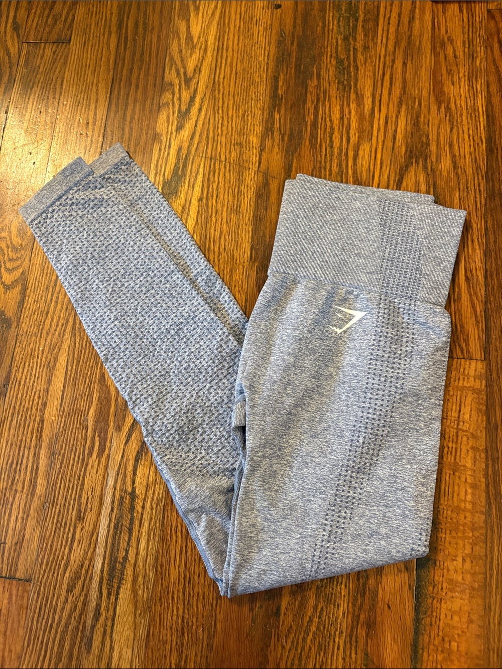 🎉Gymshark Heather Light Blue Seamless High-Rise Leggings